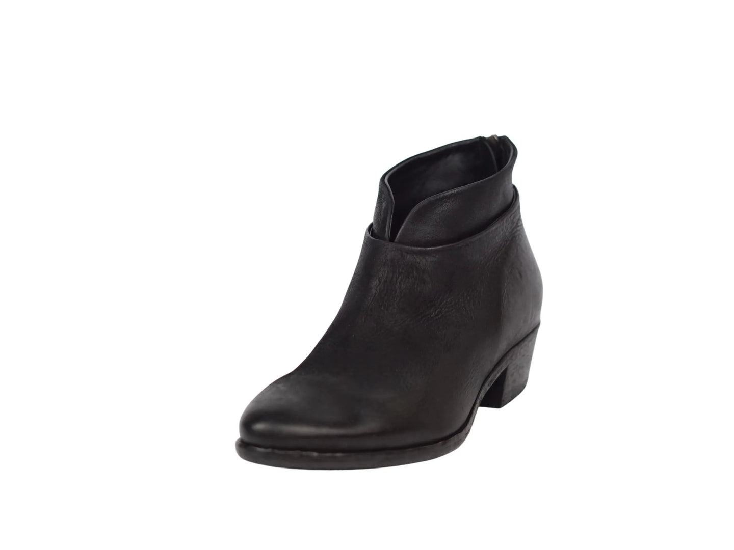 Stivaletto lonigro pelle invecchiata nera